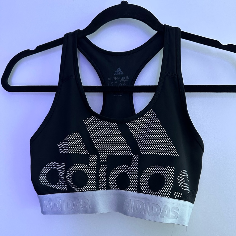Black Adidas Bra